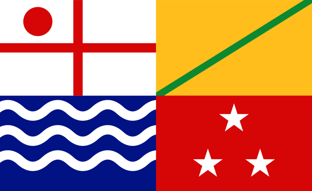 Drapeau de L'Île Du Vent Et De L'Observation, province d'outre-mer.
Le territoire géographie sourisvilloise