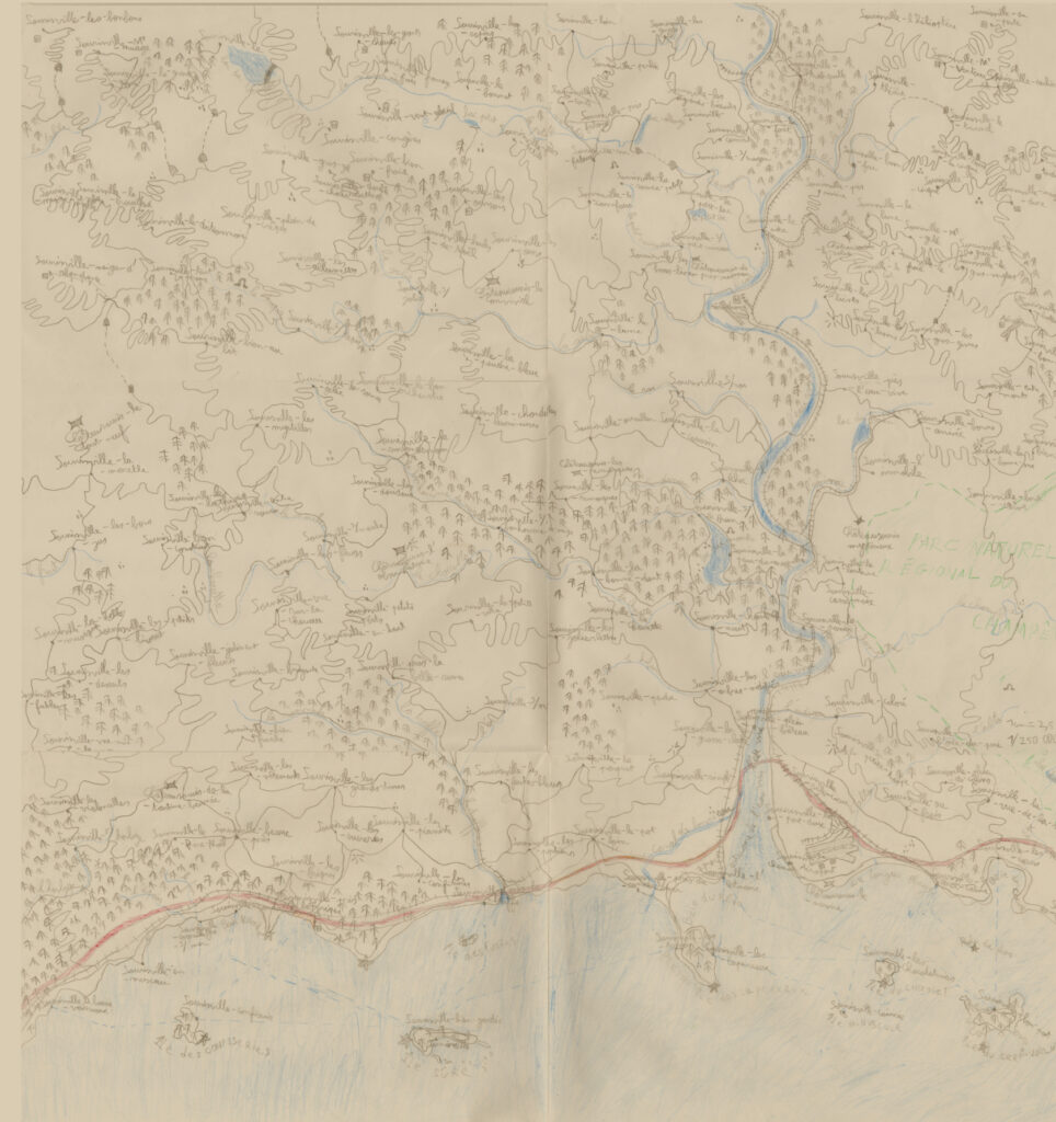 Carte d'une partie du pays